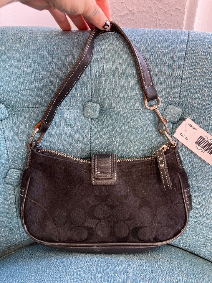 Coach, Black, Handbag, XS
