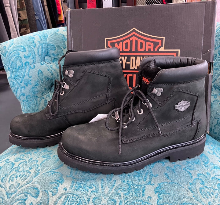 Harley davidson, Black, Men-Boot, 12