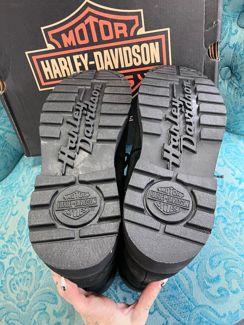 Harley davidson, Black, Men-Boot, 12