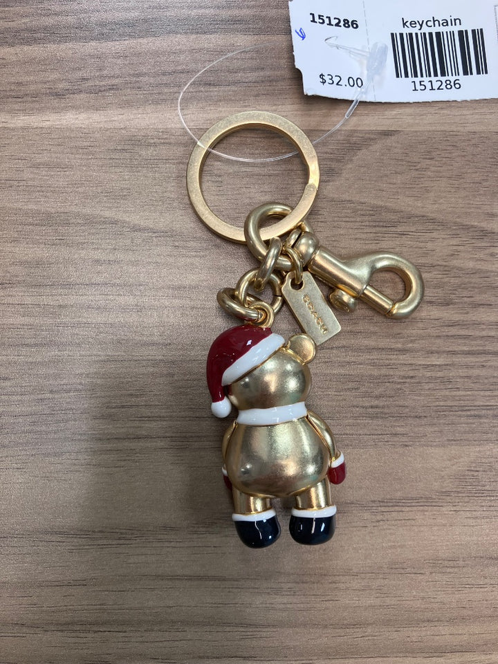 Coach, red+, keychain, Small