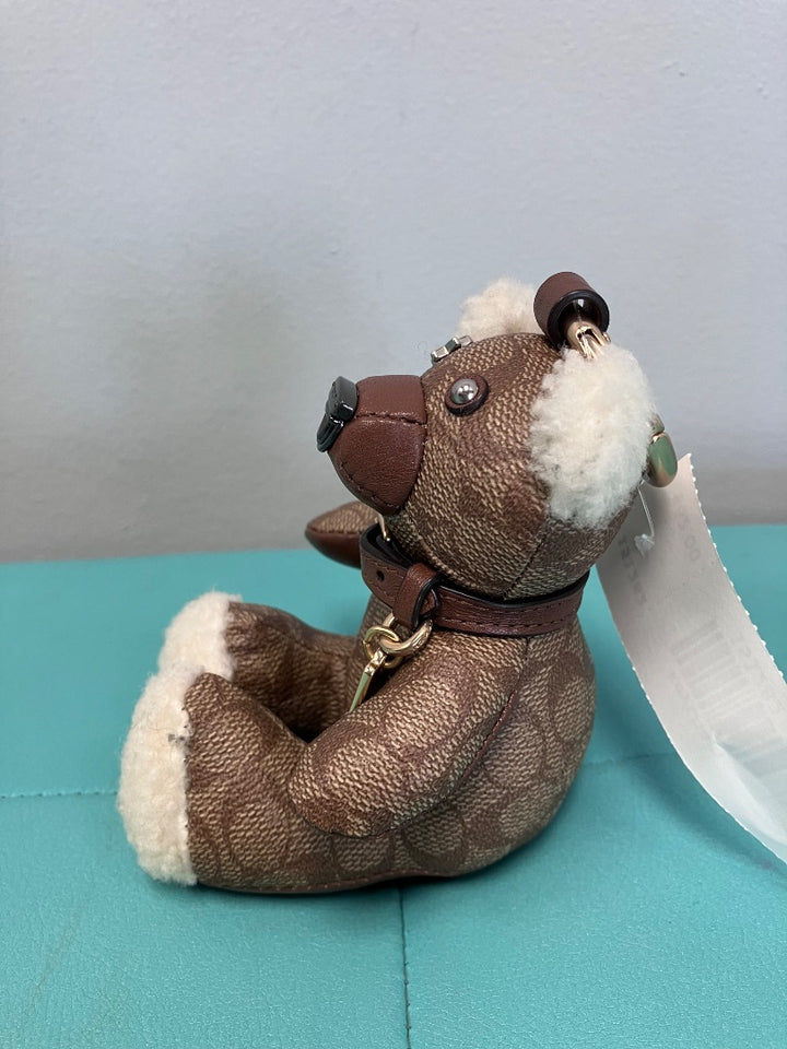 Coach, Brown, keychain, Large