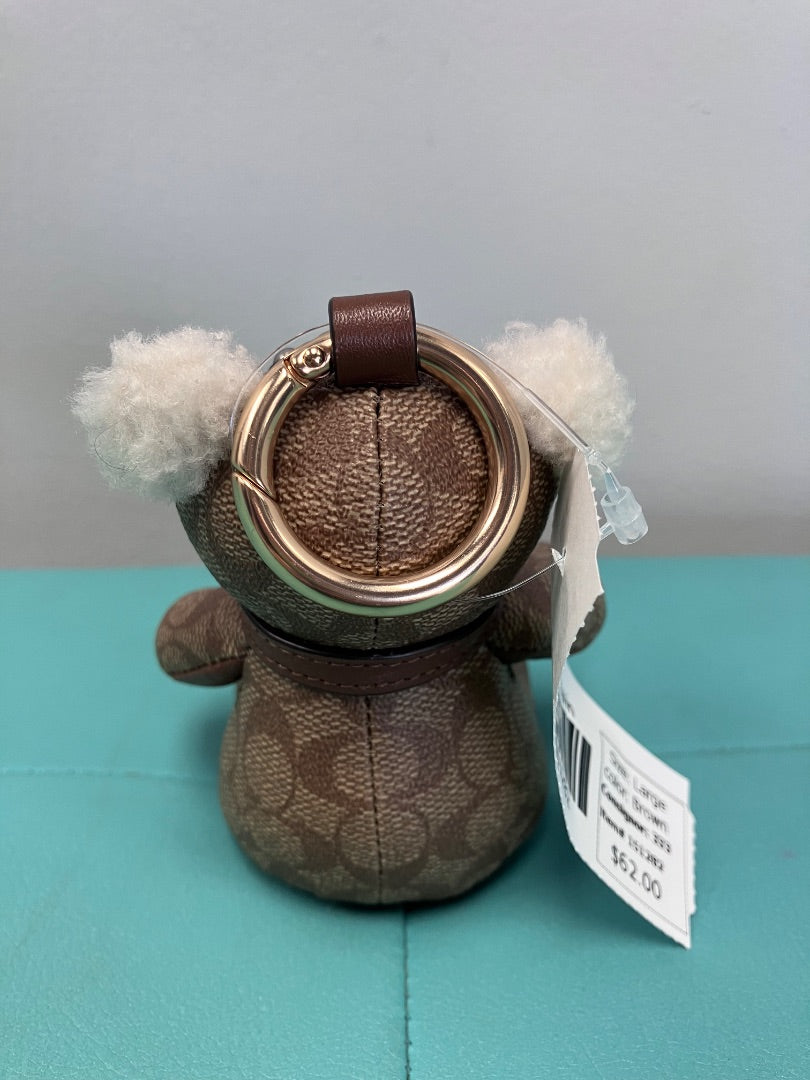 Coach, Brown, keychain, Large