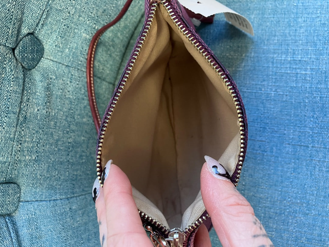 Coach, purple, wristlet, Small