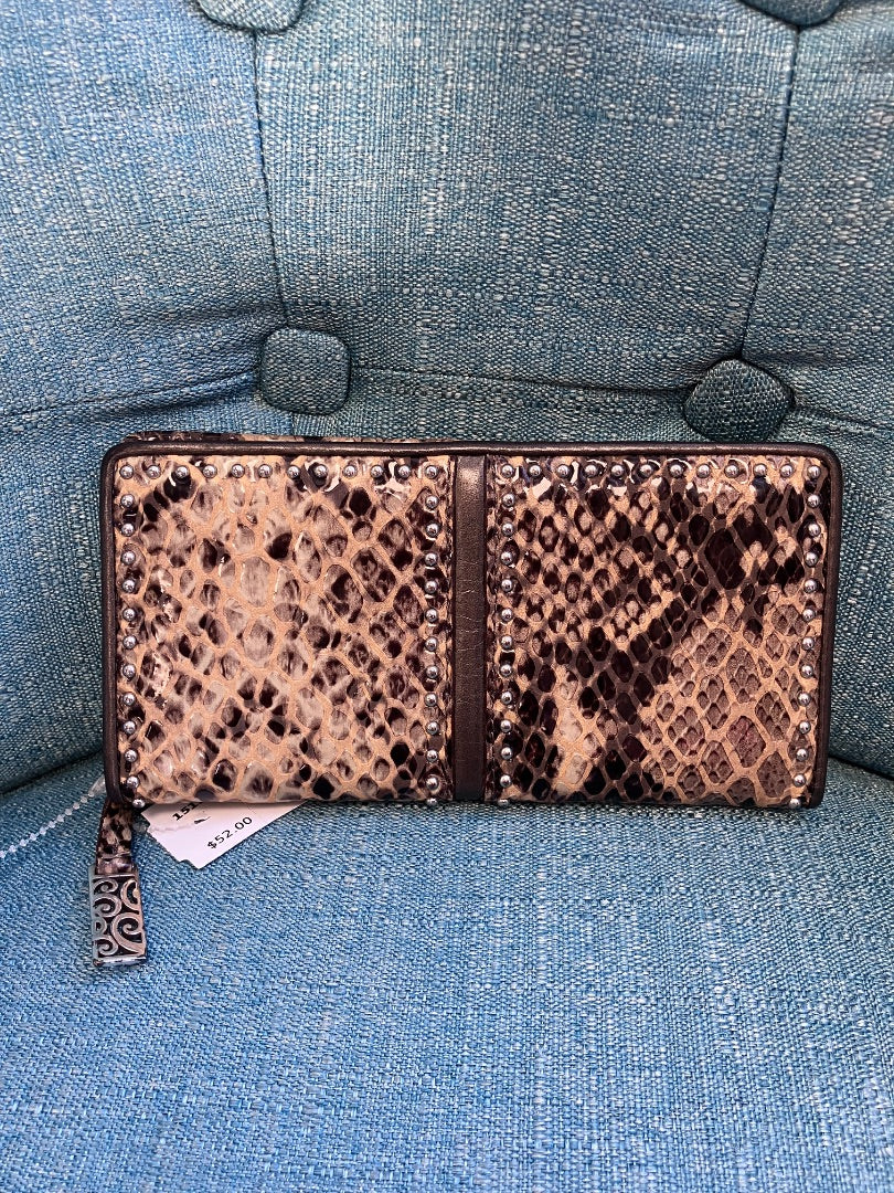 Brighton, tan+, wallet, Medium