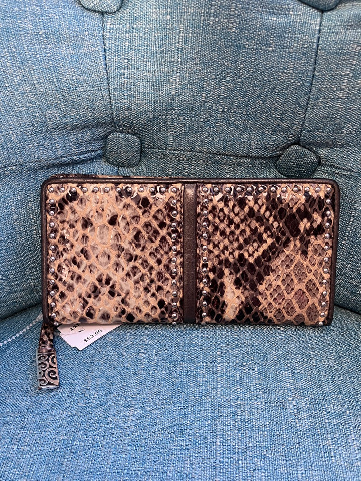 Brighton, tan+, wallet, Medium
