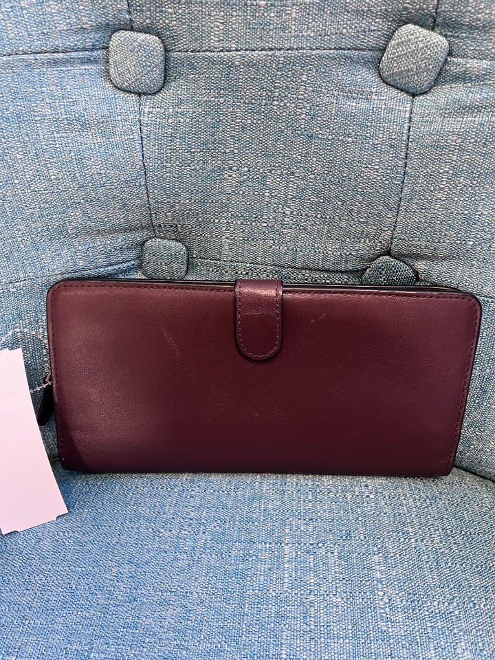 Coach, oxblood, Wallet, Small