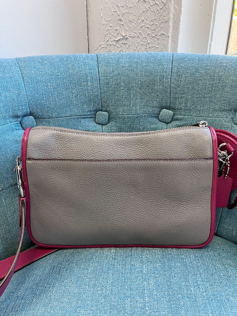 Coach, grey+, handbag, Medium