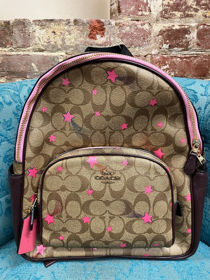 Brown+ Coach bookbag, Medium