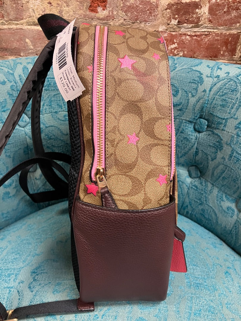 Brown+ Coach bookbag, Medium