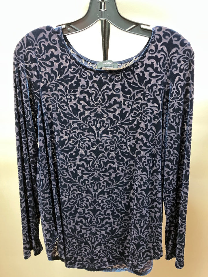 Blue karen kane Top, Large
