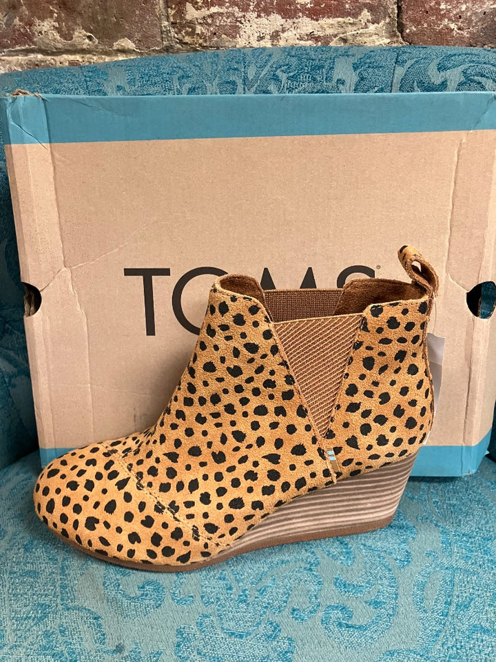 Orange+ toms boot, 7.5