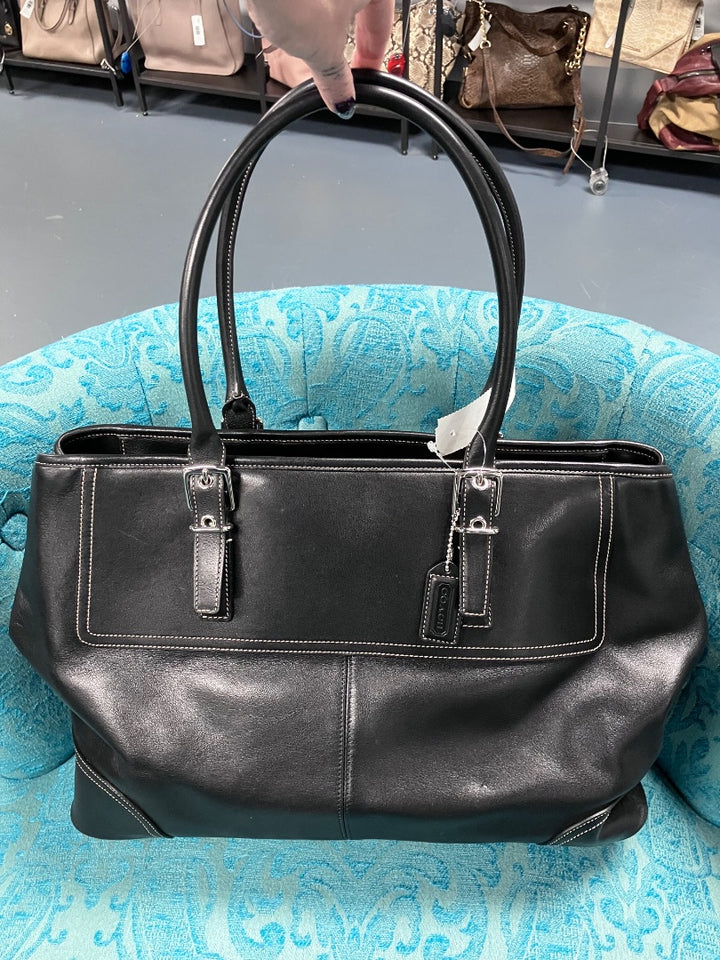 Coach, Black, Handbag, XL