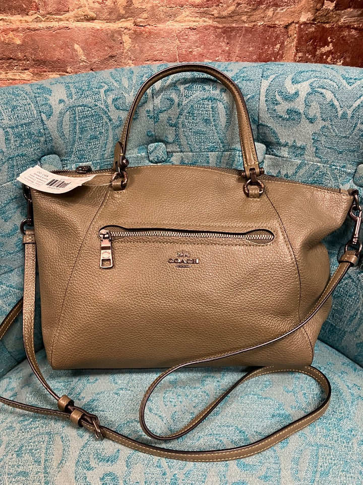 Green Coach Handbag, Medium