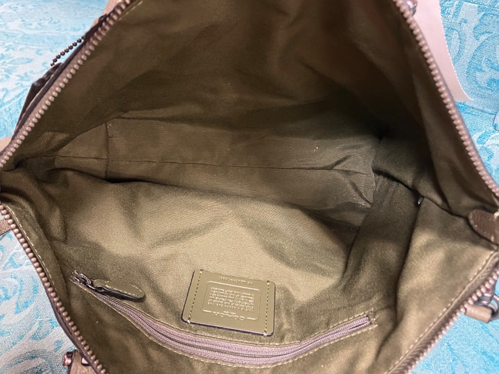 Green Coach Handbag, Medium