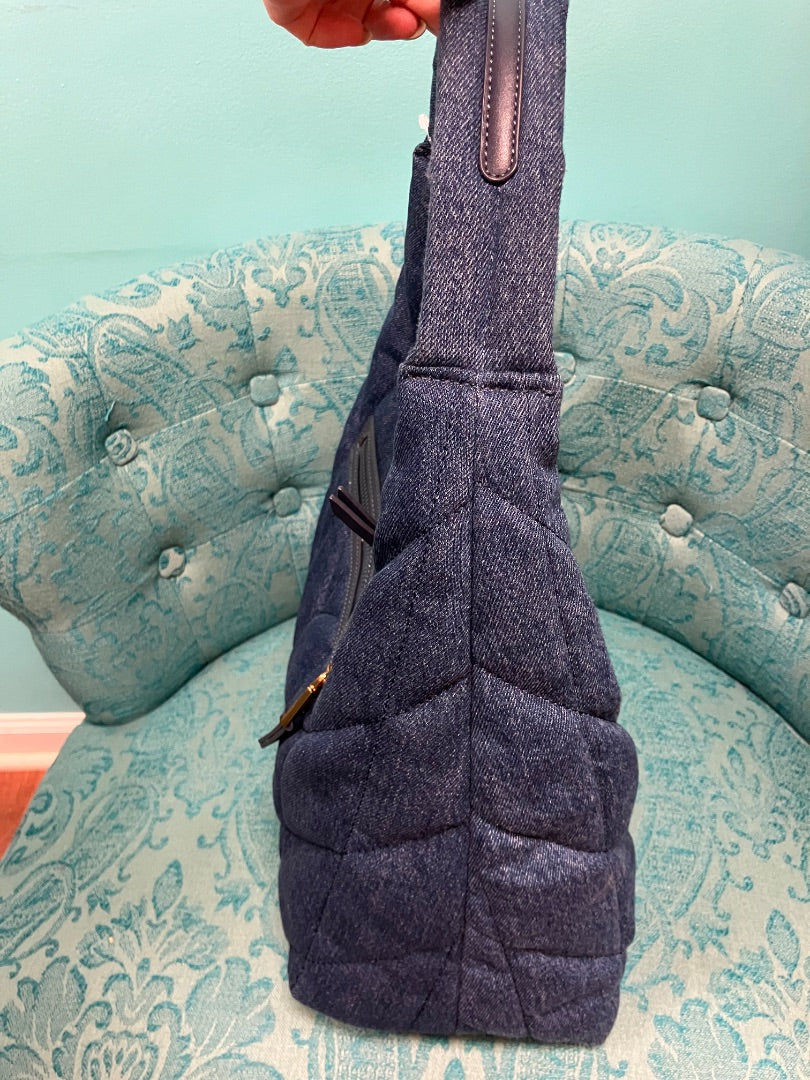 blue karl lagerfeld Handbag, Large
