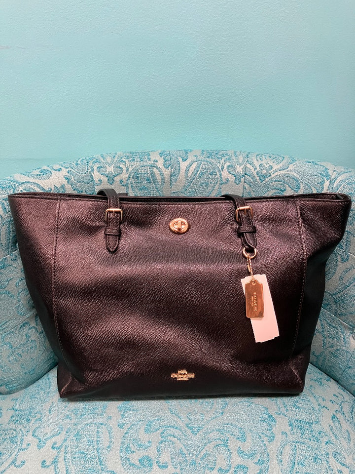 Black Coach Handbag, Large