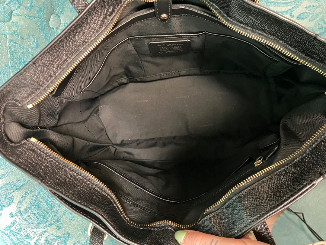 Black Coach Handbag, Large