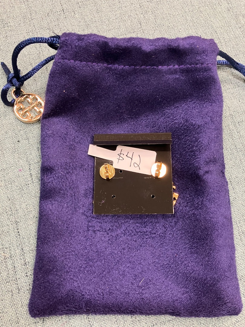 gold Tory Burch Earrings, Small