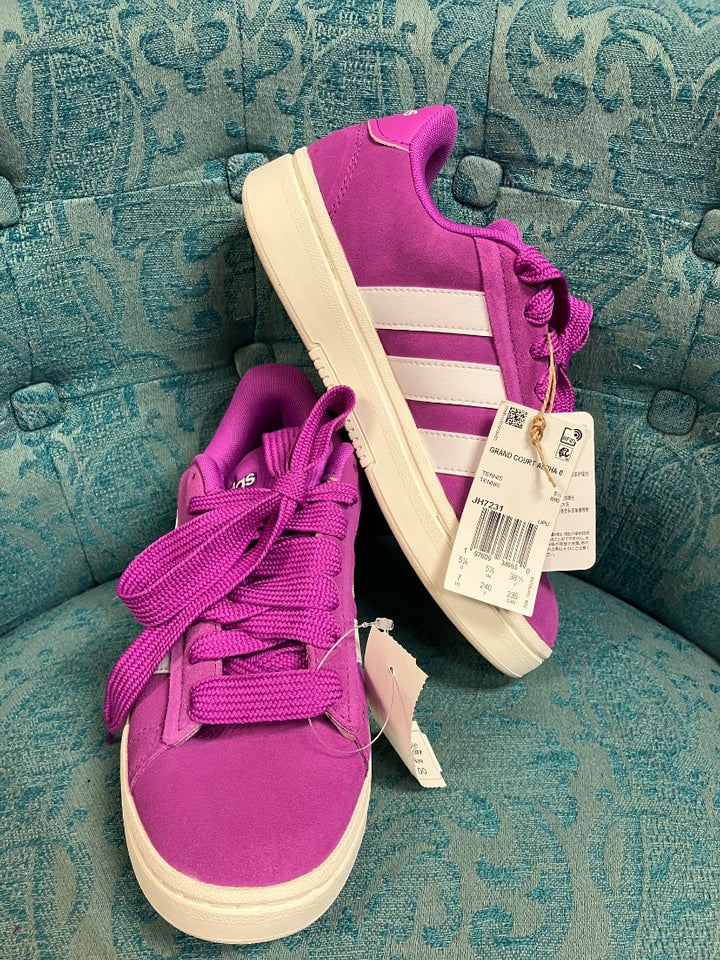 Purple adidas sneaker, 7