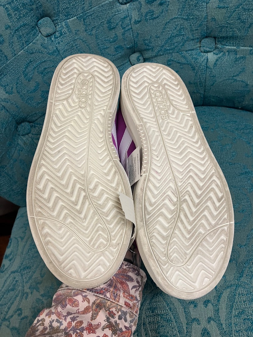 Purple adidas sneaker, 7