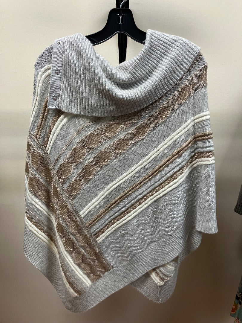 Grey+ white house black market Top, XS