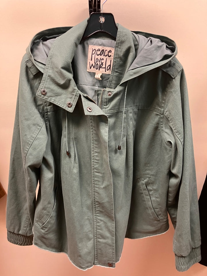 Green peace love world outerwear, Large