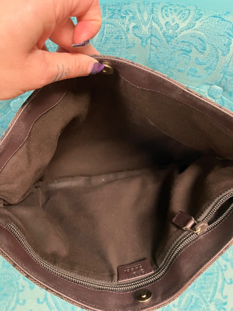 Brown+ Gucci handbag, Medium