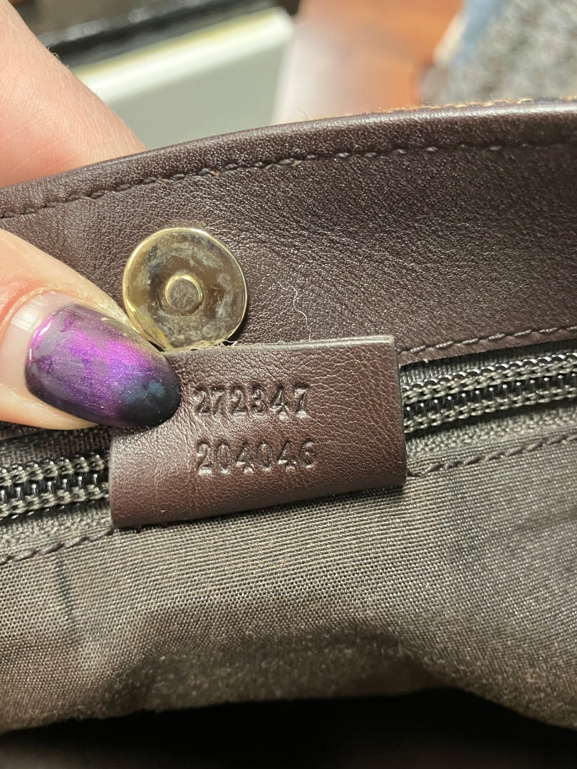 Brown+ Gucci handbag, Medium