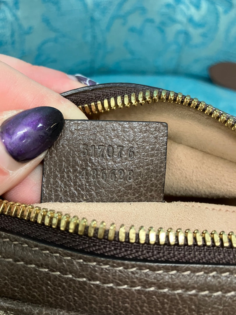 Brown+ Gucci Handbag, Medium