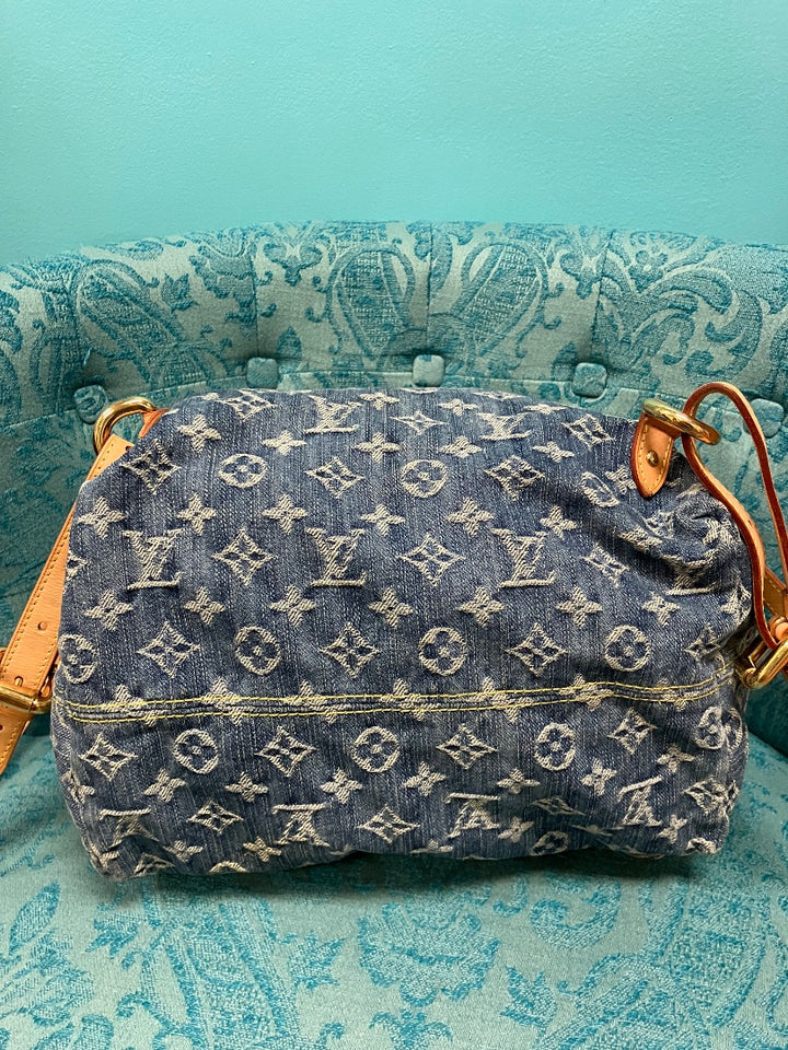 Blue+ Louis Vuitton bookbag, Medium
