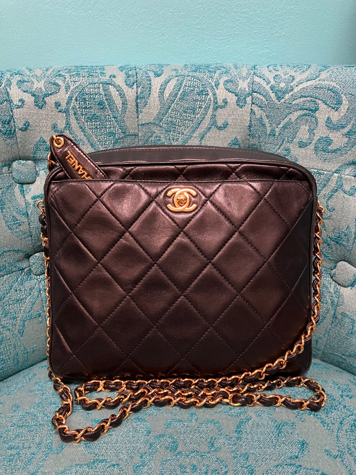 Black Chanel Handbag, Medium