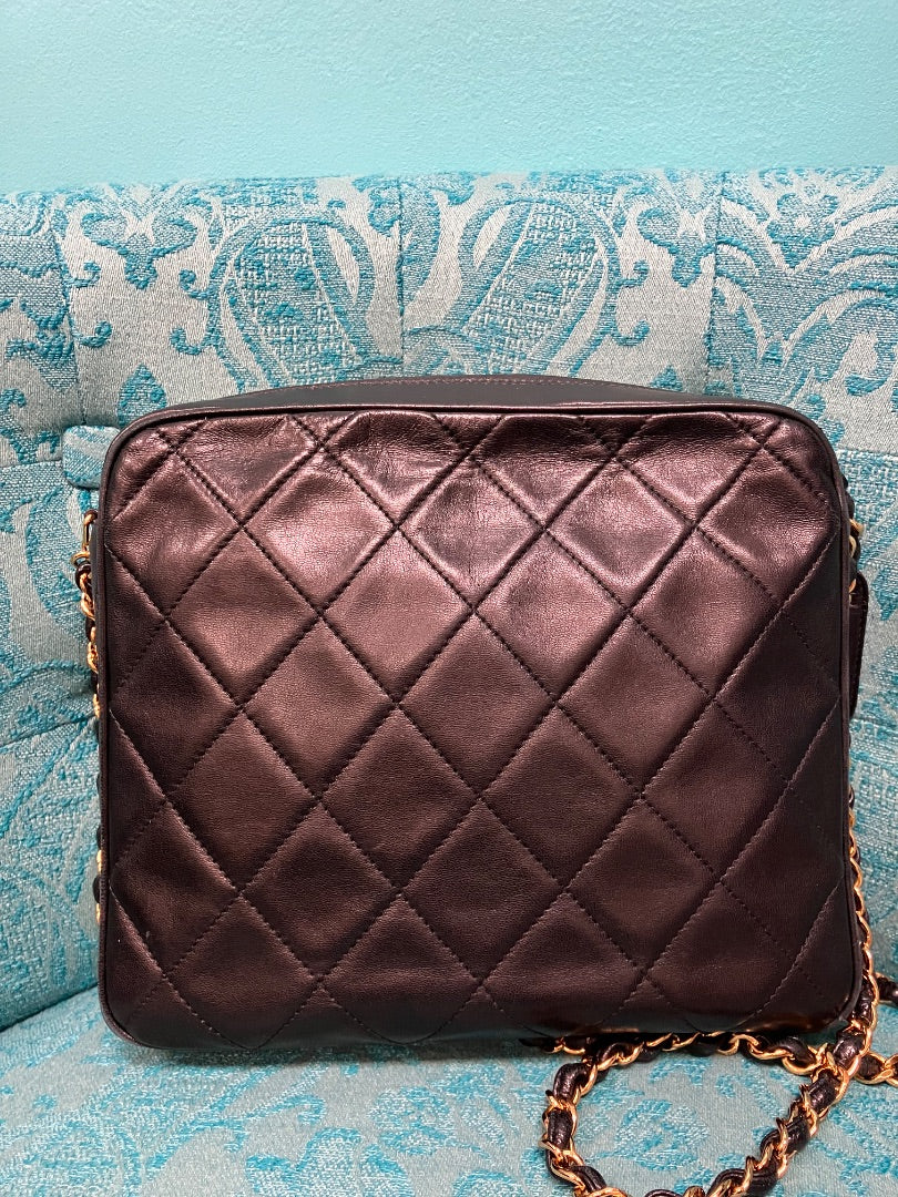 Black Chanel Handbag, Medium