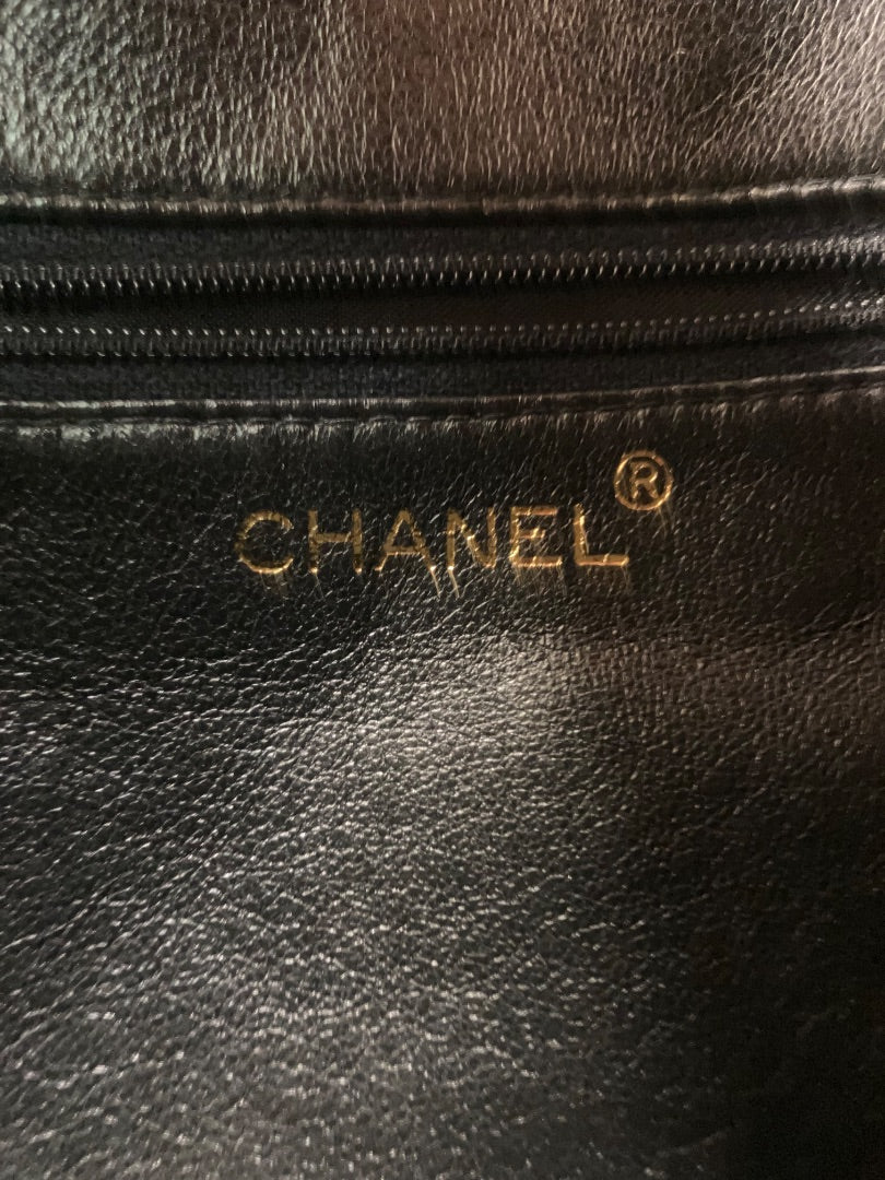 Black Chanel Handbag, Medium