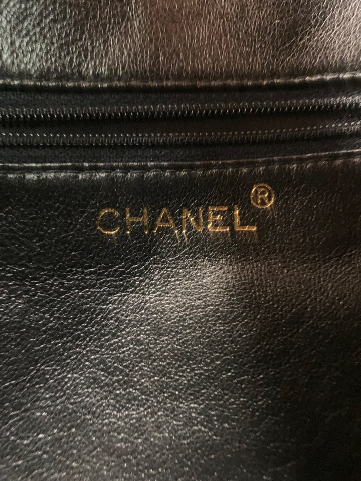 Black Chanel Handbag, Medium