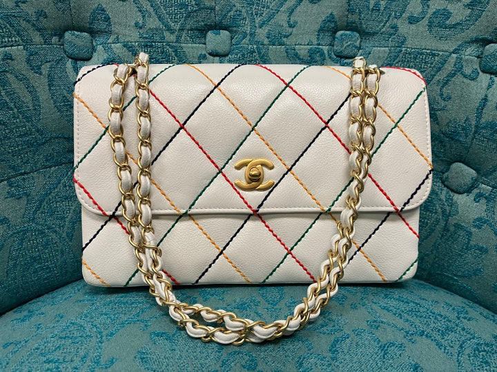 white+ Chanel Handbag, Medium