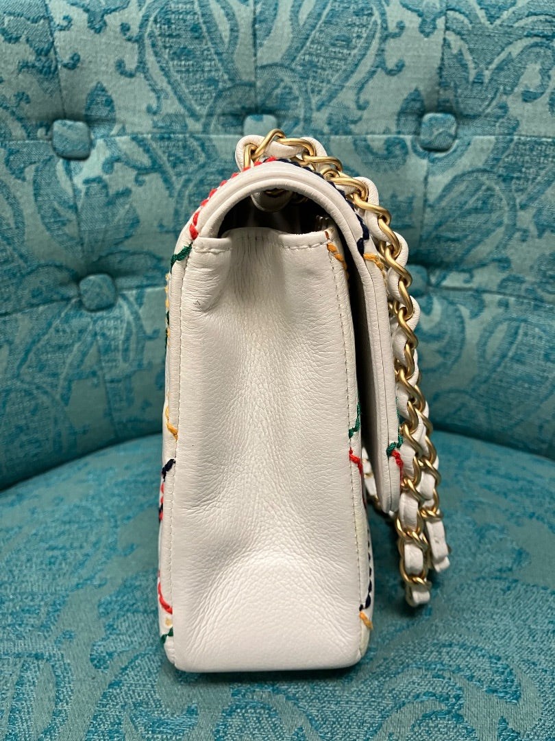 white+ Chanel Handbag, Medium
