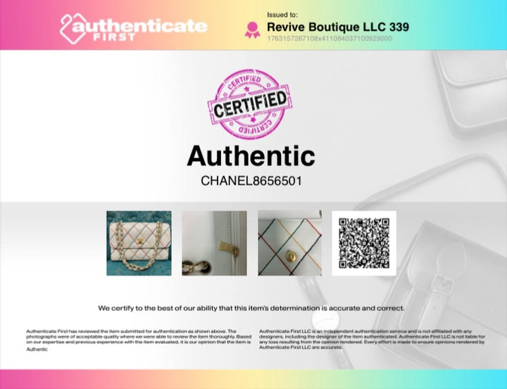 white+ Chanel Handbag, Medium