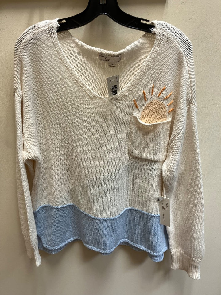 White+ vintage havana Top, Medium