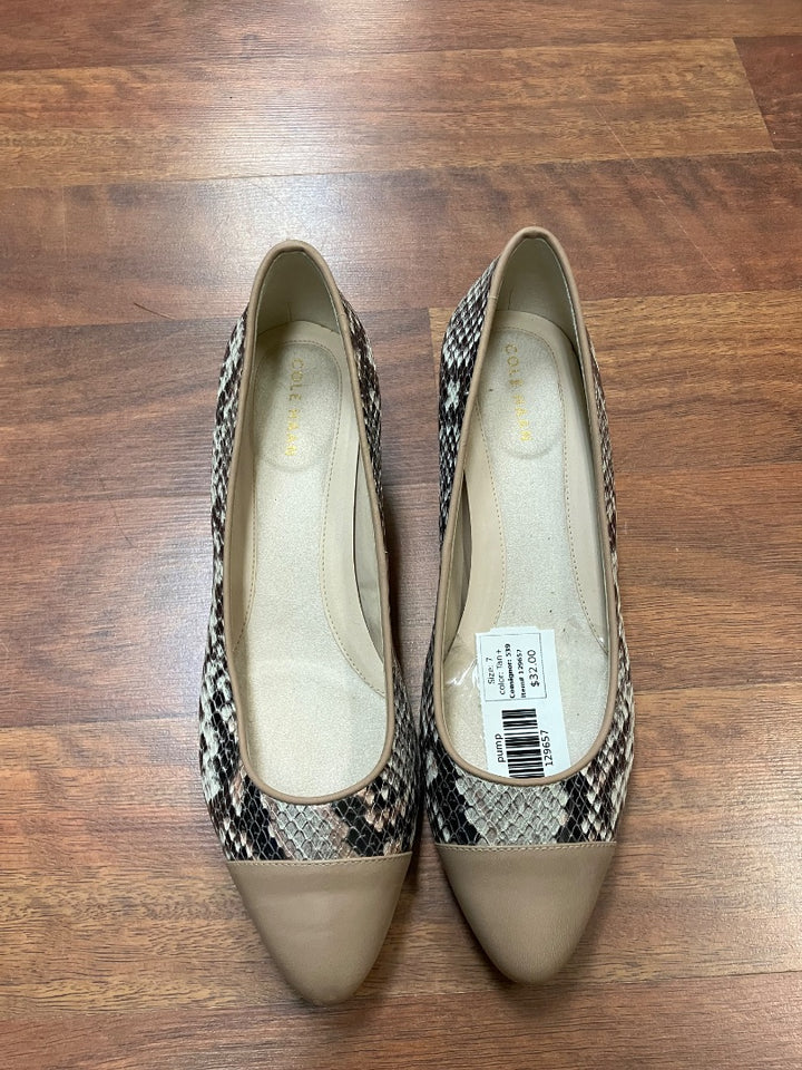 Tan+ cole haan pump, 7