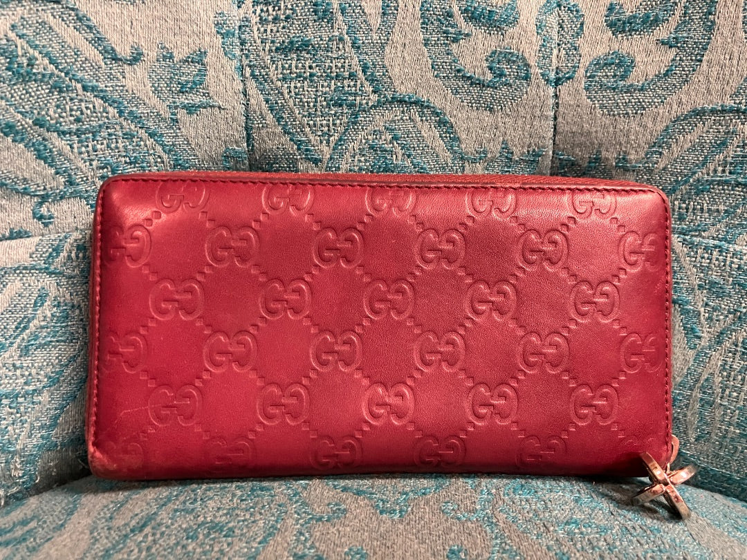 Burgundy Gucci wallet, Medium