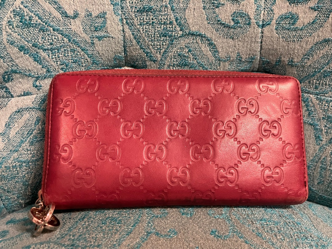 Burgundy Gucci wallet, Medium