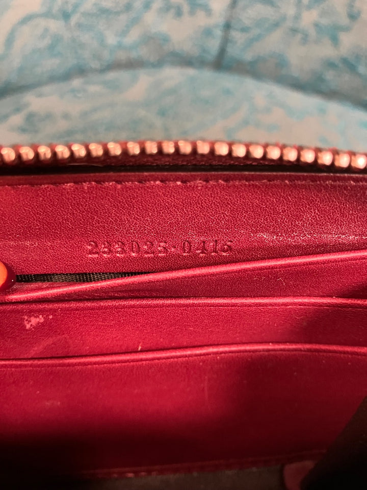 Burgundy Gucci wallet, Medium