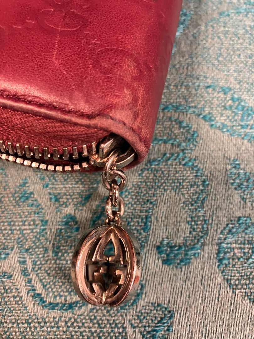 Burgundy Gucci wallet, Medium