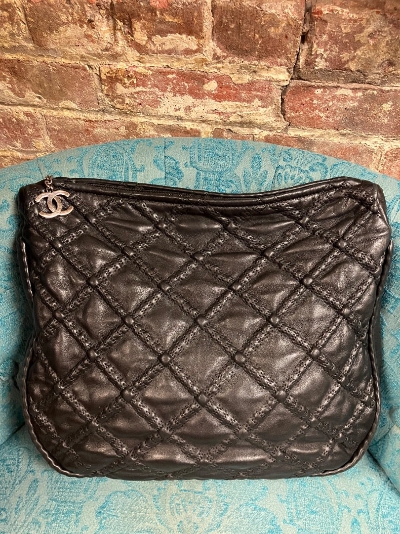 Black Chanel Handbag, Large
