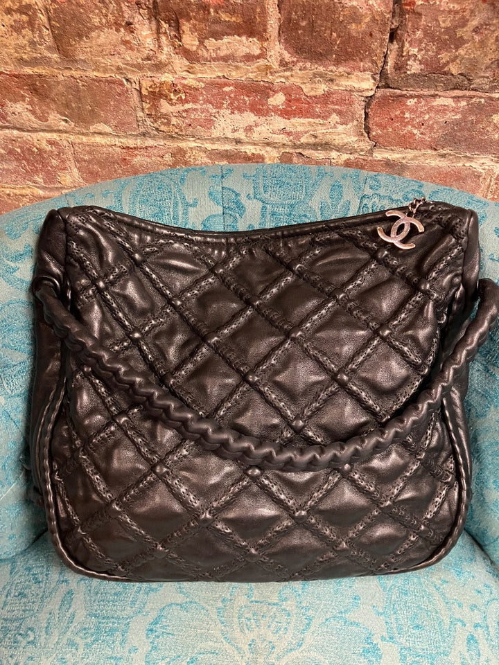 Black Chanel Handbag, Large