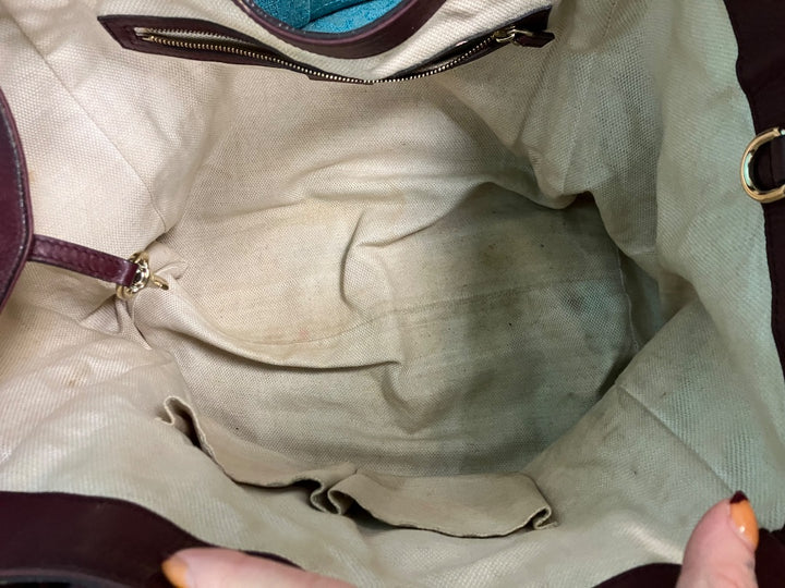Maroon Gucci Handbag, Large