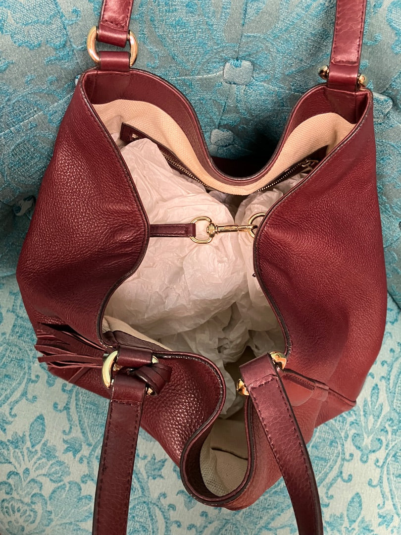 Maroon Gucci Handbag, Large