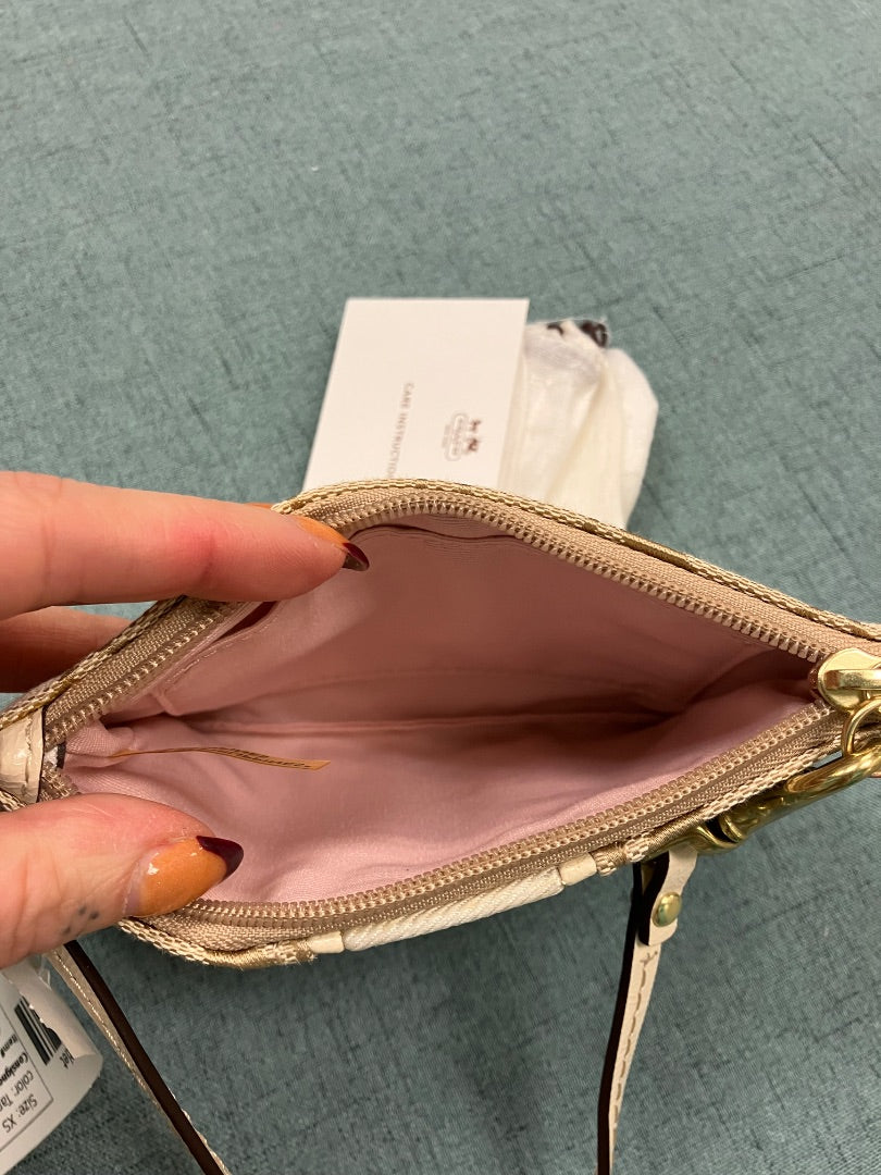 Tan+ Coach wristlet, XS
