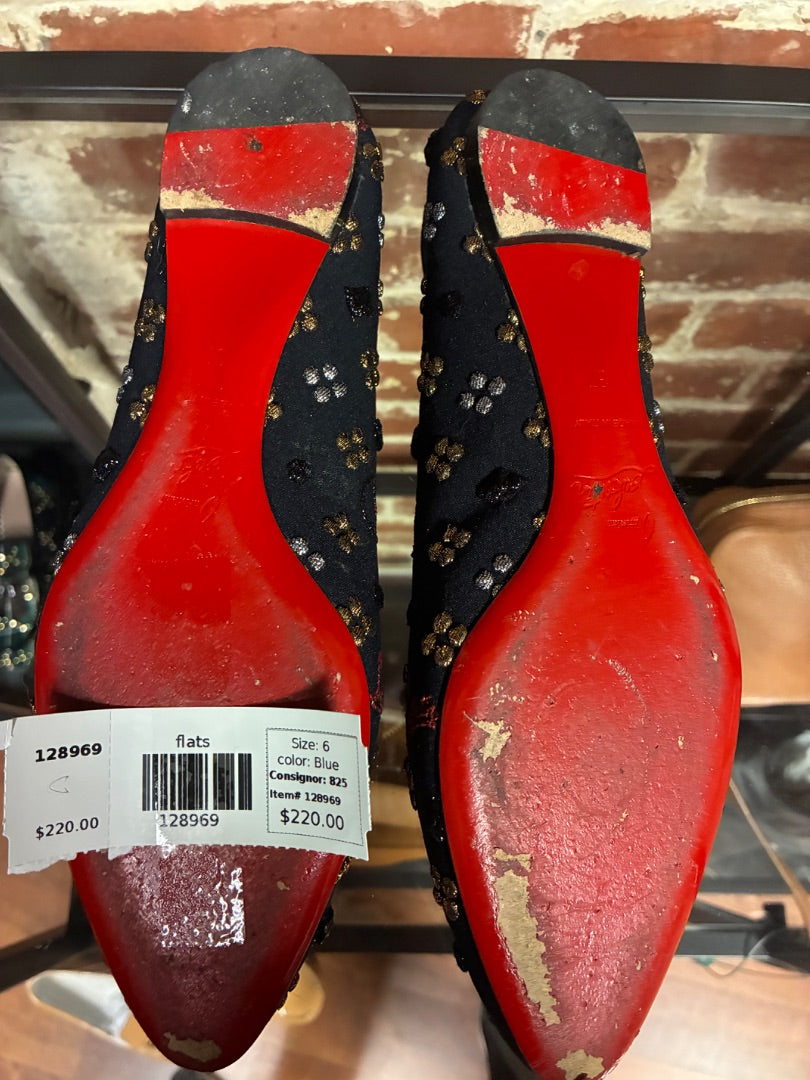 Black+ Christian Louboutin flats, 6
