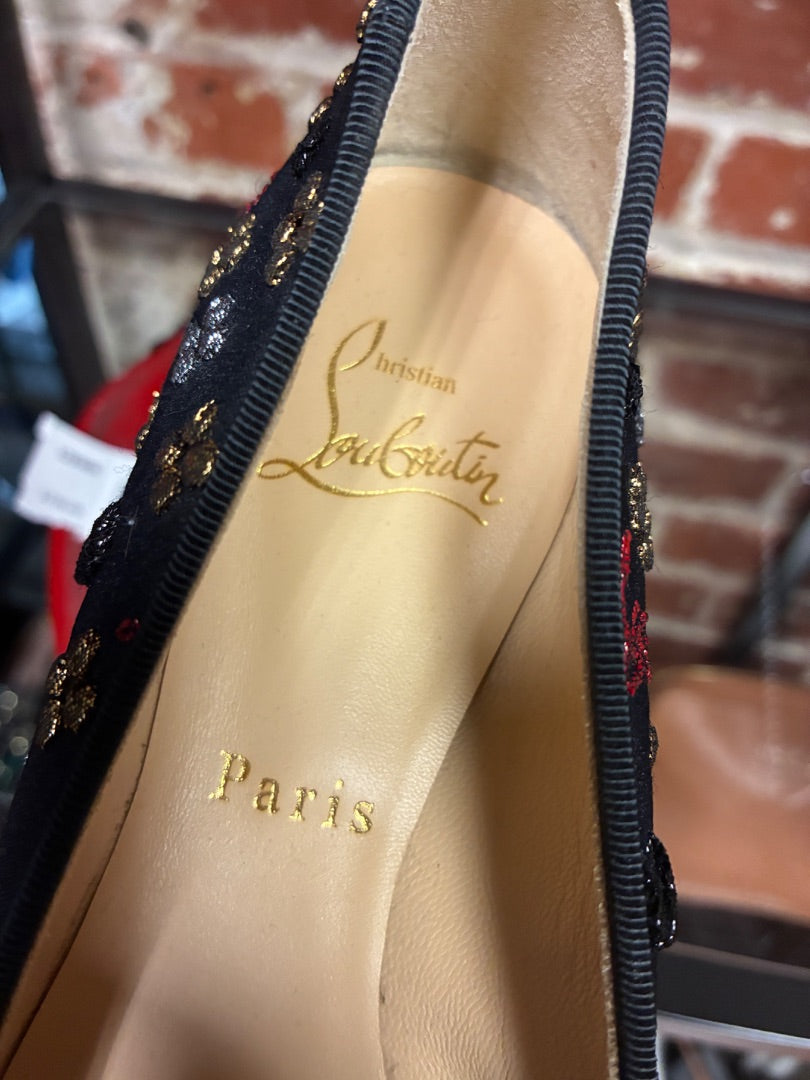 Black+ Christian Louboutin flats, 6